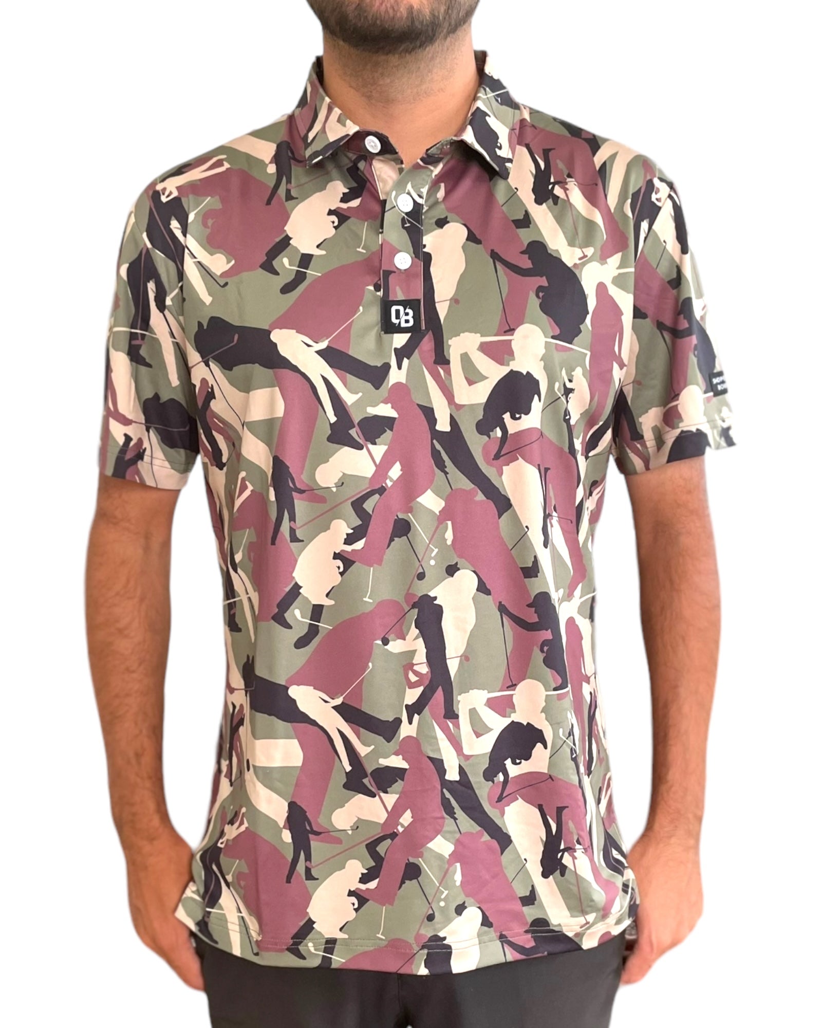 Golfer Camo - Men's Golf Polo – Shop Out Of Bounds