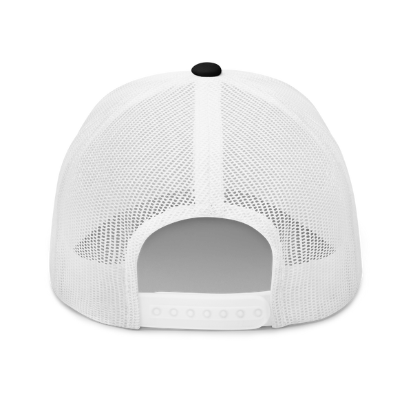 Black (White Mesh) - Trucker Snapback