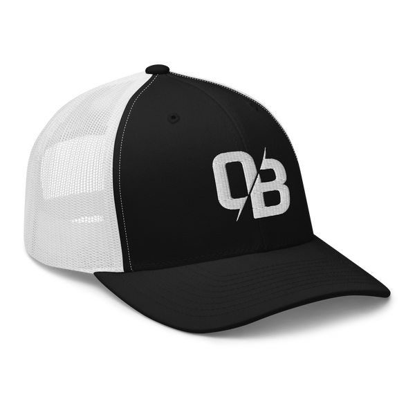 Black (White Mesh) - Trucker Snapback